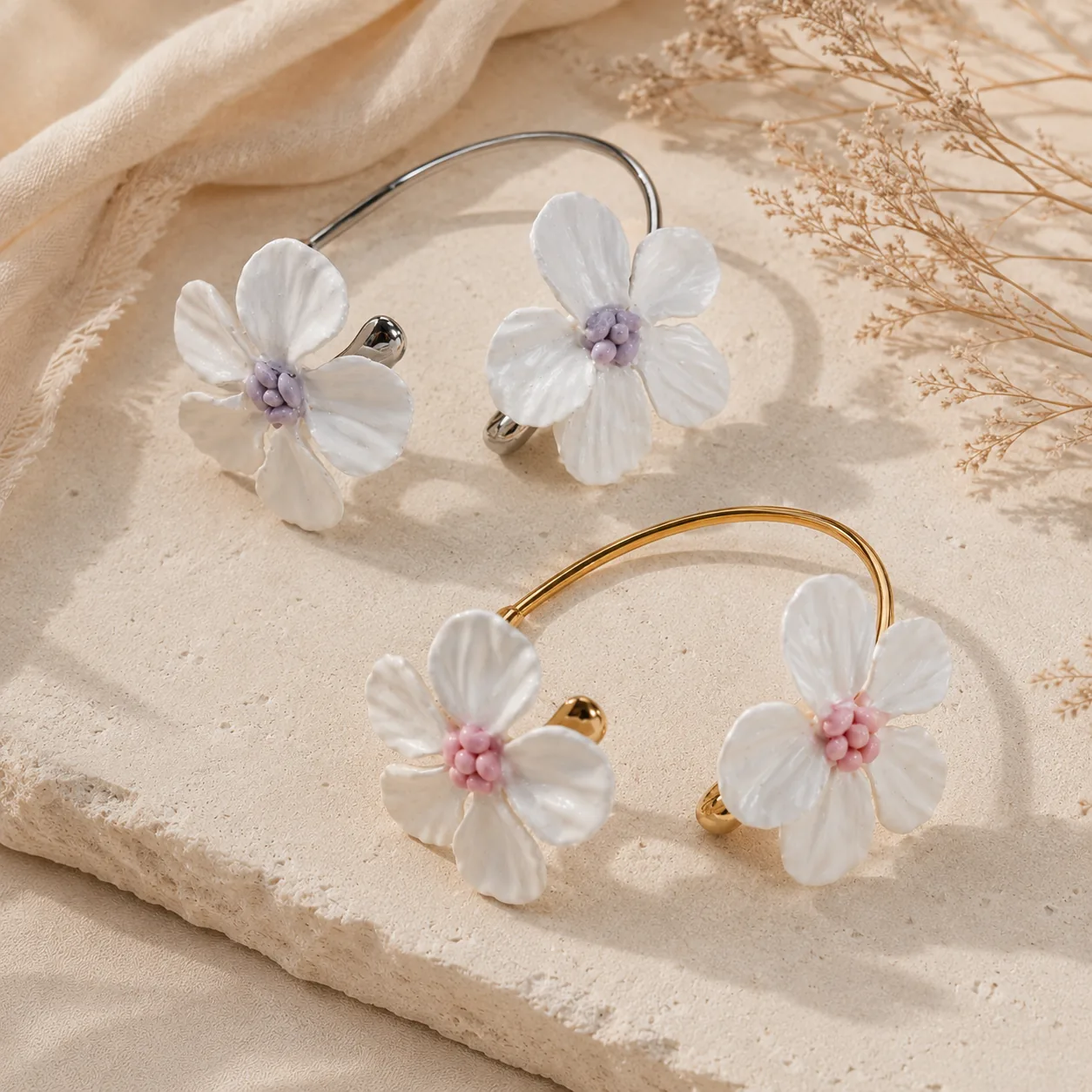 Imagen de Pulseras de brazalete Flores