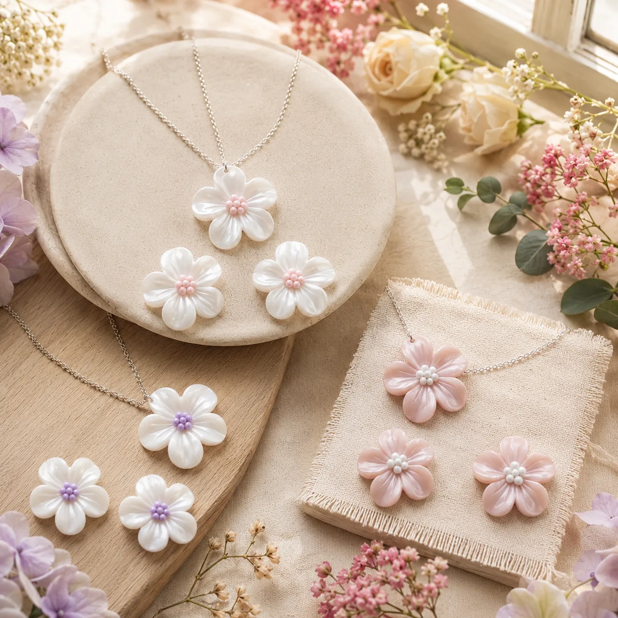 Imagen de Conjunto Flor de Nácar