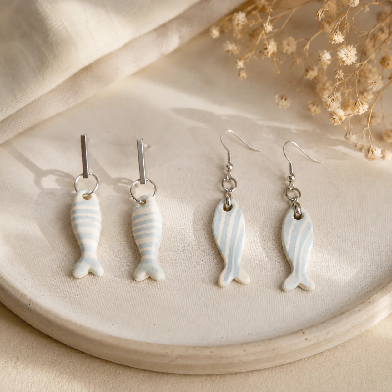 Imagen de Pendientes Peces Rayados